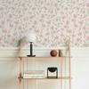Pink Floral PVC Peel And Stick Wallpaper Flower Self-adhesive Waterproof Cabinet Sticker Elegant  Spring Vinyl Home Decor