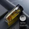 Shangqi Double-Wall Glass Tea Infuser Mug with Lid