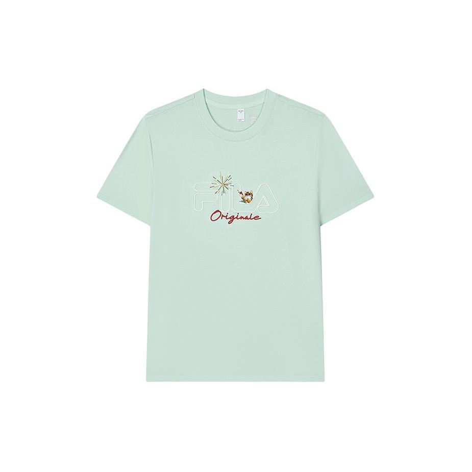 

New FILA SS24 T Shirt Women s Mystic Cyan F11W429105F-TQ M