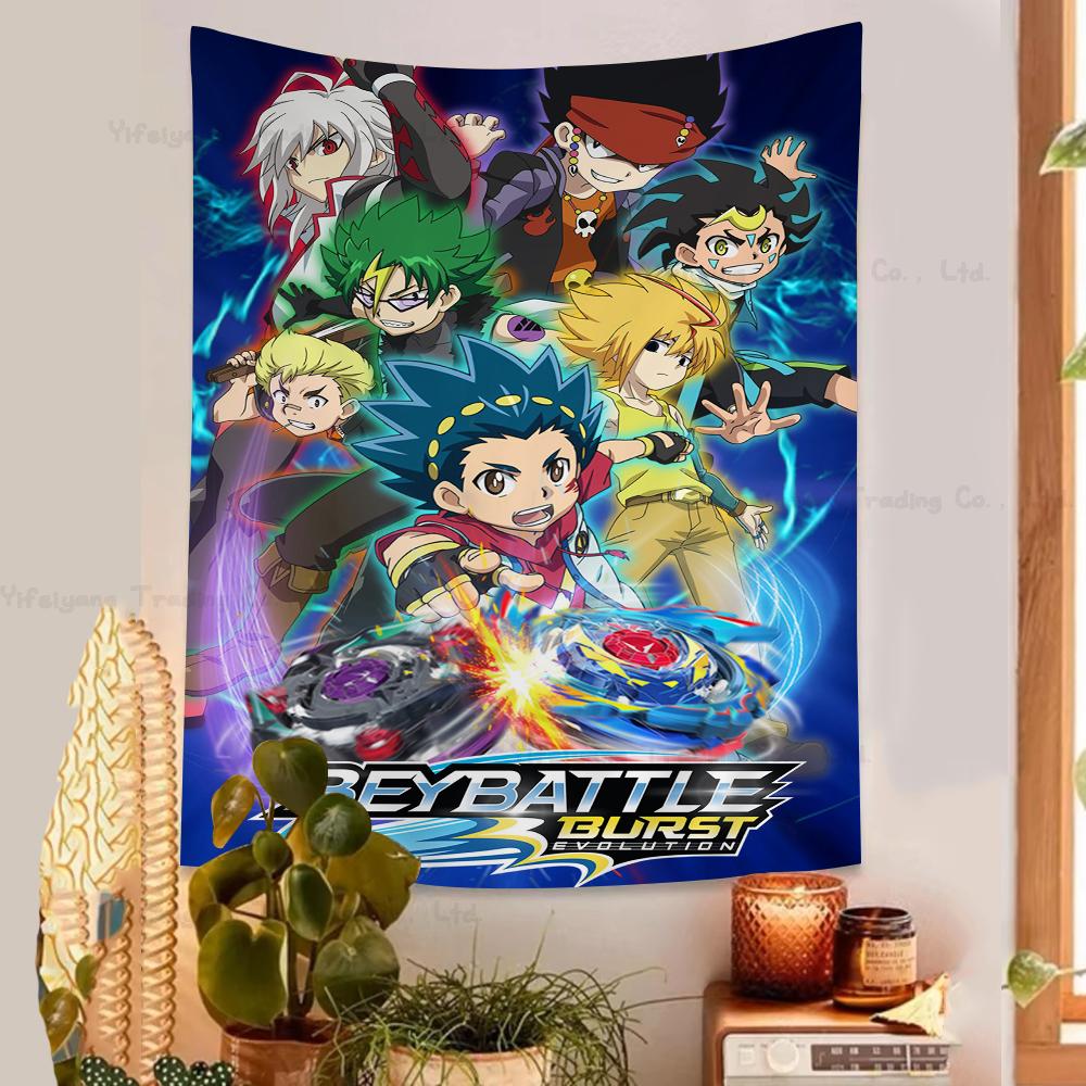 Japanese animation Beyblade Colorful Tapestry Wall Hanging Home Decoration hippie bohemian decoration divination Wall Art Decor