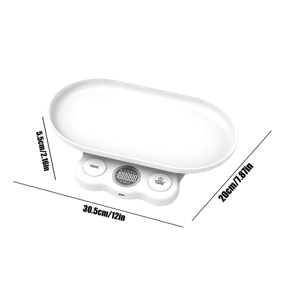 Digital Pet Scale Kitchen Accuracy Weighing Tool Non-Slip Portable Digital Scale For Puppy Hamster Farming Home Weighing