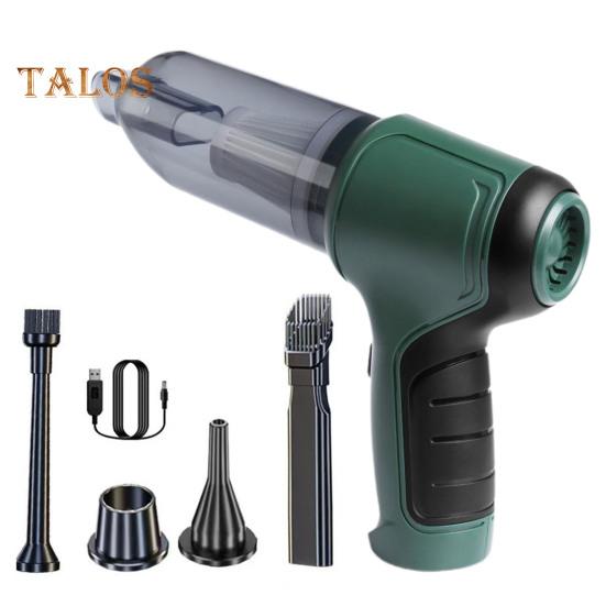 

Электрический Air Duster автомобильный пылесос высокой мощности 5000 Па сильное всасывание перезаряжаемый портативный ручной пылесос зелёный