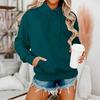 Oversized Hooded Sweatshirt for Women Long Sleeve Drop Shoulder Plush Pullover