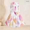 Women Plus Size Square Neck Long Sleeve Printed Tie Waist A Line Flared Dress