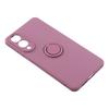 For Samsung Galaxy S25 Edge Silicone Case with Strap Ring Kickstand Phone Cover