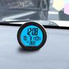 Car Digital Thermometer Clock Automotive Dashboard Mount Clock Solar Powered Date Week Clock with Temperature Display