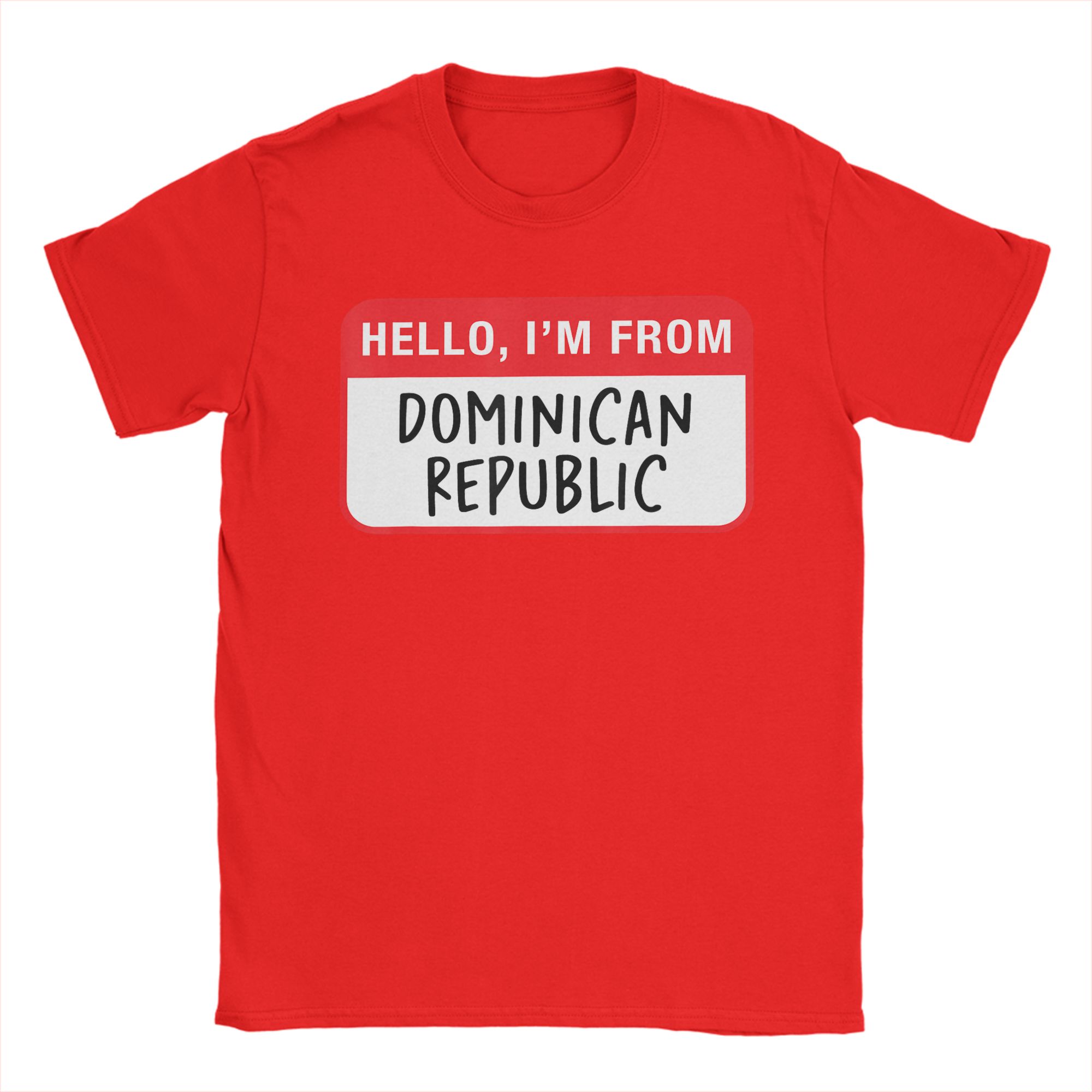 

Hello Im from Dominican Republic TShirt Unisex Humorous 100 Cotton Tee Shirt O Neck Short Sleeve T Shirt Gift Idea Clothing S