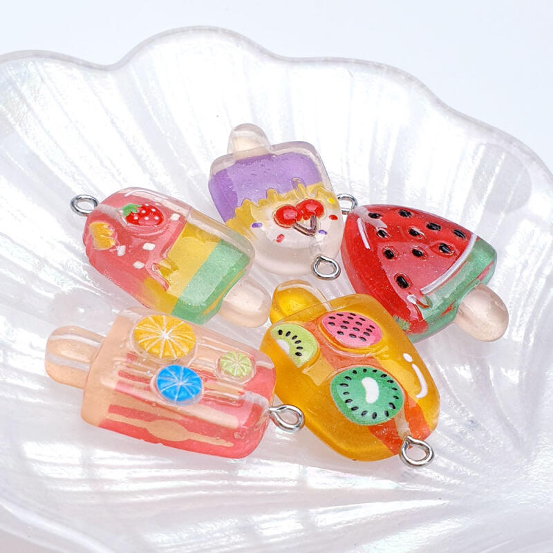 Acryl Frucht Eiscreme Schlüsselanhänger Zubehör Zubehör