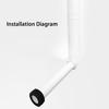 28cm PP Flushing Tube for Concealed Water Tank Manual Toilet Bidet Pipe