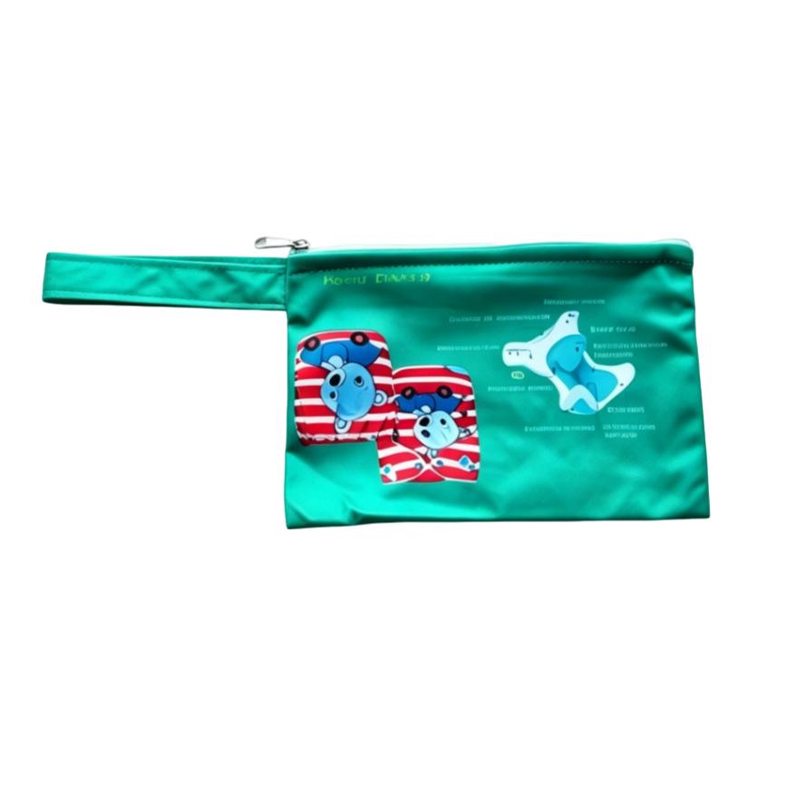 Waterproof Single Pocket Reusable Wet Diaper & Sanitary Napkin Bag