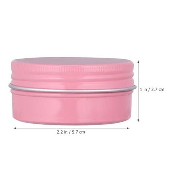 PACKOVE 20 Pieces Cream Lotion Containers Aluminum 50ml Empty Cosmetic Perfect Trips Simple Design Convenient Storing Eyeshadow Lip Balm