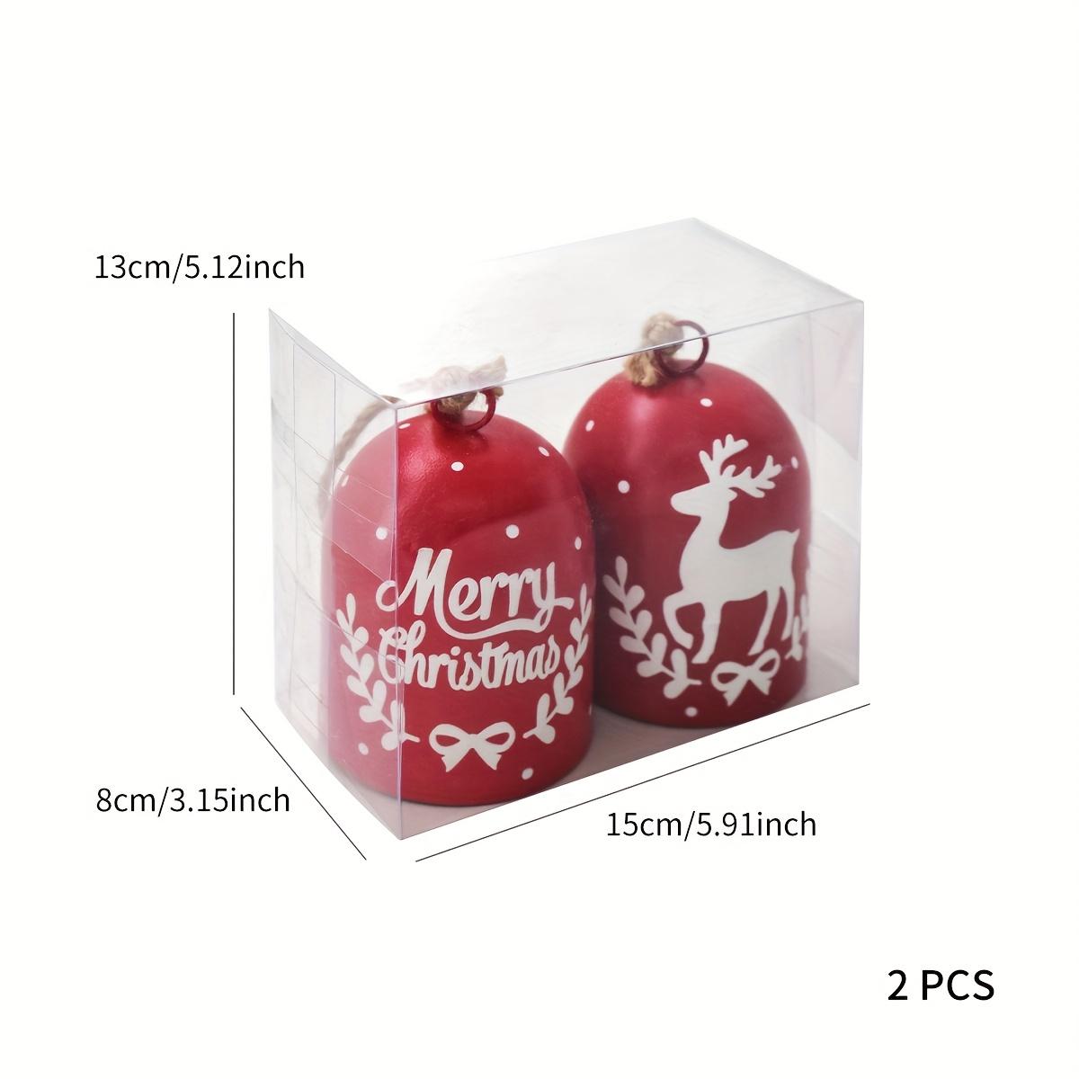 

Набор из 2 шт., Рождественские украшения, Металлические колокольчики-снежинки с перезвоном для украшения елки – Креативный праздничный подвесной декор Alphabet Deer