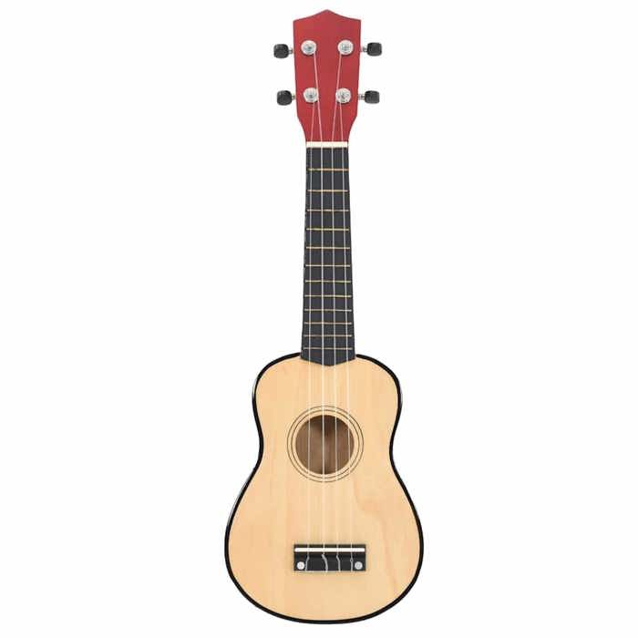 VidaXL Soprano Ukulele Set with Bag for Children Light Wood 21"