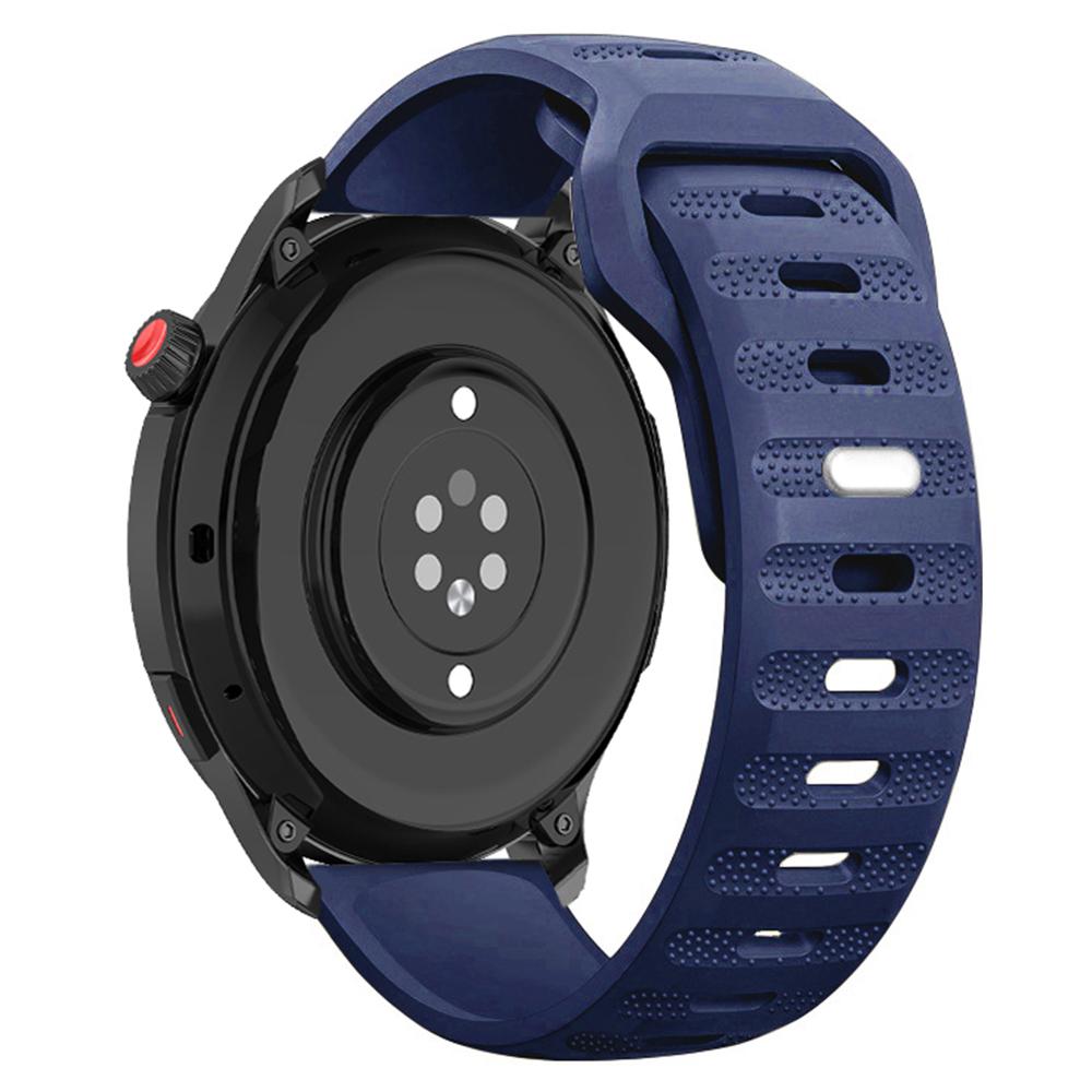 

Silicone Watch Band for Garmin Forerunner 265/255/Vivoactive 4/Venu 2,22mm Dot Texture Wrist Strap Bracelet Midnight Blue
