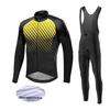 2026 Winter Fleece Warm Cycling Suit Set Thermal Fleece Team Ropa Ciclismo Warm Cycling Clothes Men Jersey Suit Outdoor Riding Bike MTB Bib Pants Set
