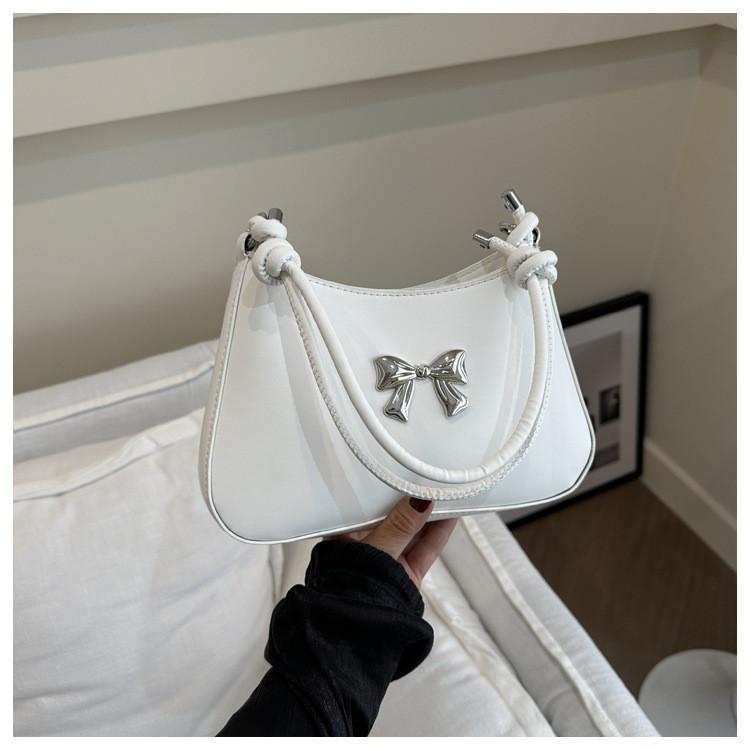 2024 New Style Women's Handbag Street Fashion Chain Crossbody Bag With Butterfly Knot Unique Personality Shoulder Bag