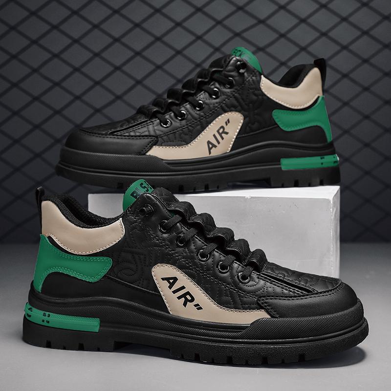 New Platform Tooling Shoes Casual Sports Shoes New Fashion Versatile Trendy Shoes Mid-help Outdoor Hiking Shoes Men's Shoes