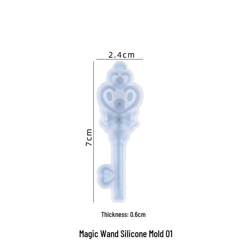 DIY Magic Wand Silicone Mold - Poppy Cardcaptor Sakura & Sailor Moon Star and Moon Scepter