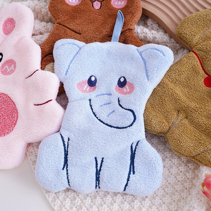 New Arrival: Hanging Cartoon Creative Children's Kitchen and Bathroom Absorbent Towel, Coral Fleece, Odorless