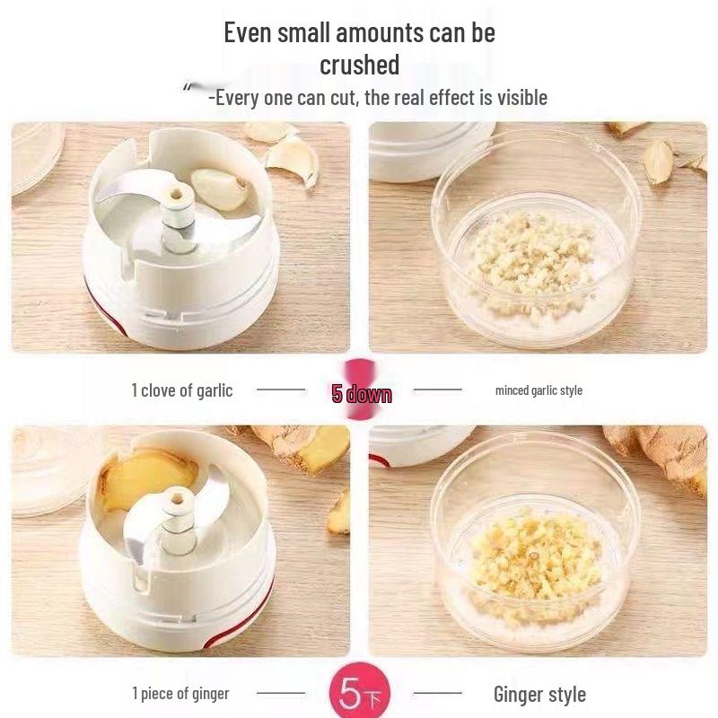 Mini Garlic Press & Masher: Garlic Paste Machine & Mixer