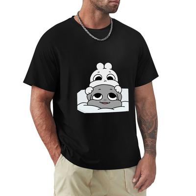Camiseta com Adesivo Casal Kkamang Camisetas Vintage Engraçadas Camiseta Masculina Gráfica