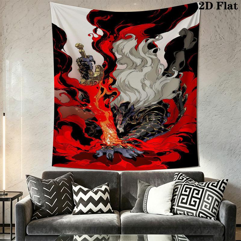 Malenia Fury Wall Hanging Printed Fabric Blanket Decorative Tapestries for Bedroom Living Room Home Decor