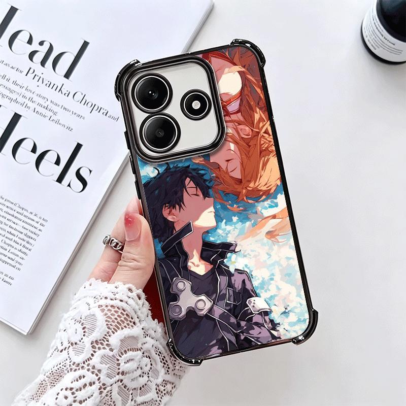 Sword Art Online Anime Weiche Handyhülle Für Xiaomi Redmi Note 14 15 Pro Plus 13 12 11S 11T 5G 10 9S 9 Galvanisiert Anti-Fall Fundas