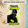 Beach TowelTravis Scott Custom Name Text Personalized Soft Towel for Beach Pool Indoor Home Decor Gift