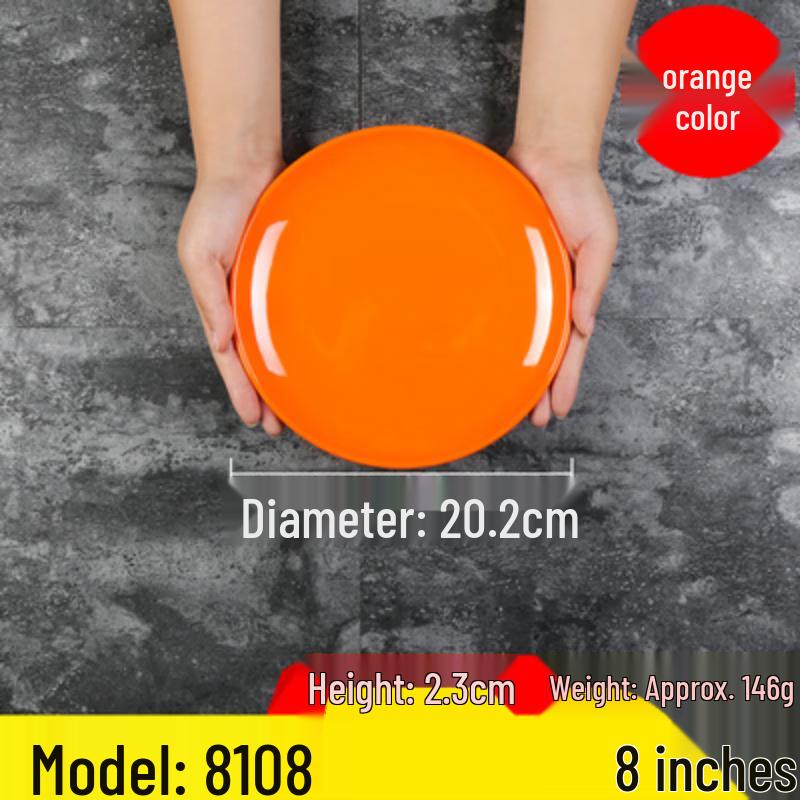 Commercial Melamine Round Dinner Plate