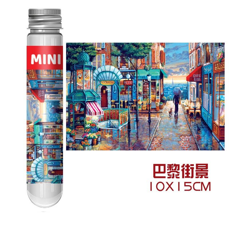 150PCS Mini Test Tube Oil Painting Jigsaw Puzzles Set Family Educational Toys Gifts for Adults Children Creative DIY Puzzle Game