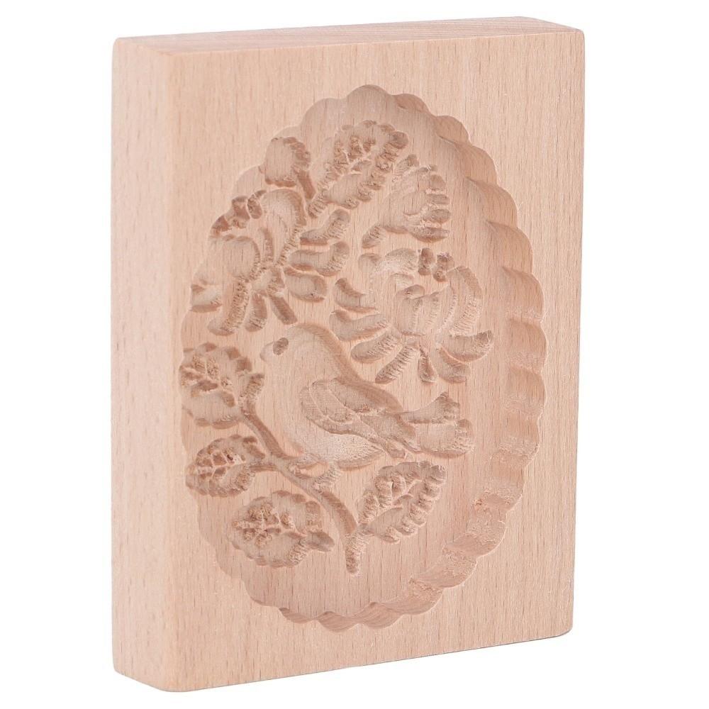 Natural Beech Wood Animal Cookie Mold Smooth Surface Biscuit Mould Pastry Mold  Gift Making