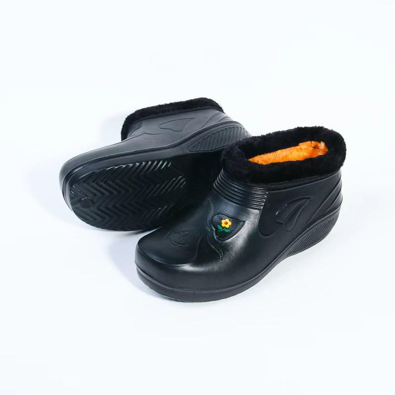 Women's Waterproof Winter Boots - Plush, Warm, Non-Slip, Wear-Resistant EVA Snow Footwear