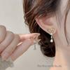 S925 Silver Love Heart Stud Earrings with Zircon - Trendy Niche Design for Women
