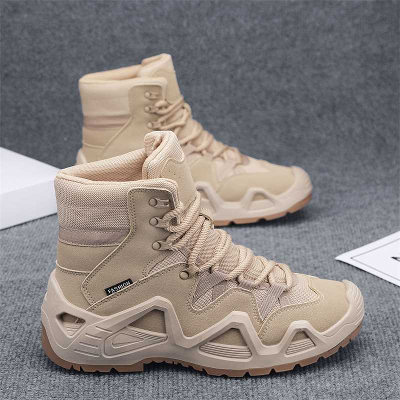 High-top shoes new autumn and winter outdoor climbing wear-resistant shoes retro Martin boots