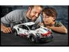 Model samochodu sportowego Porsche 911RSR: Zdalne sterowanie i montaż DIY kompatybilny z Lego