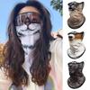 Cycling Sunscreen Mask Orange Cat Summer Funny Veil Animal Face Towel Cat Ear Hanging Integrated Protective Mask Neck Protection