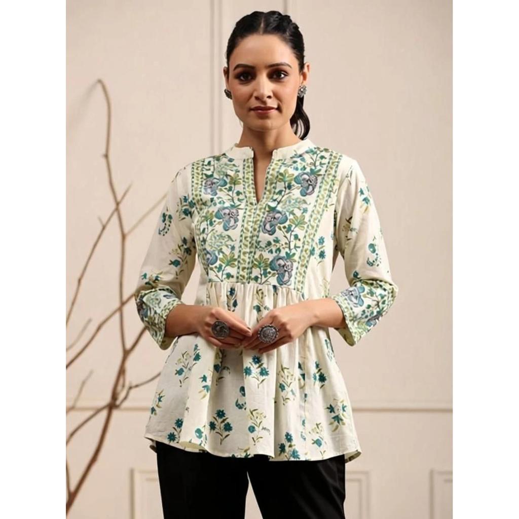 Indisches Bollywood Freizeitkleidung Oberteil Kurti Set Damen Designer Ethnisch Kurta Set Kleid