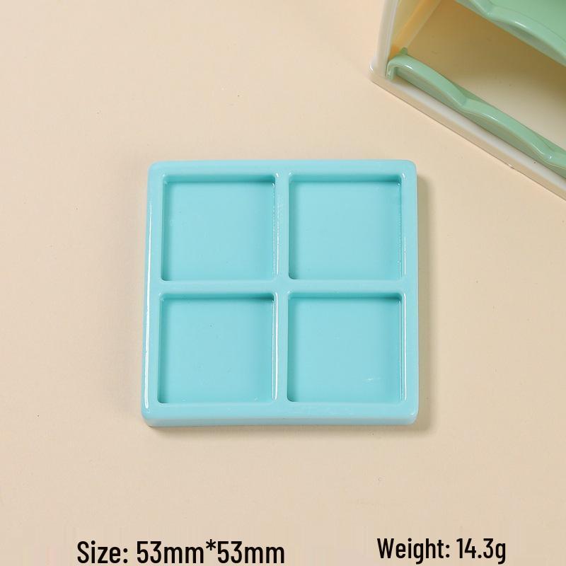 

Аксессуары для смол: Тарелка с 4 отделениями для поделок своими руками — Идеально подходит для заколок для волос и магнитов на холодильник циан