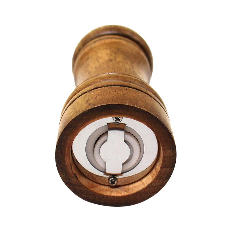 Oak Pepper Grinder - Manual Spice Grinder for Pepper, Star Anise, Coarse Salt, Cumin with Ceramic Core