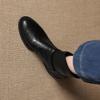 Krazing Pot Microfiber Winter Round Toe Western Boots Med Heels Zipper Women Metal Buckle British School Ankle Boots