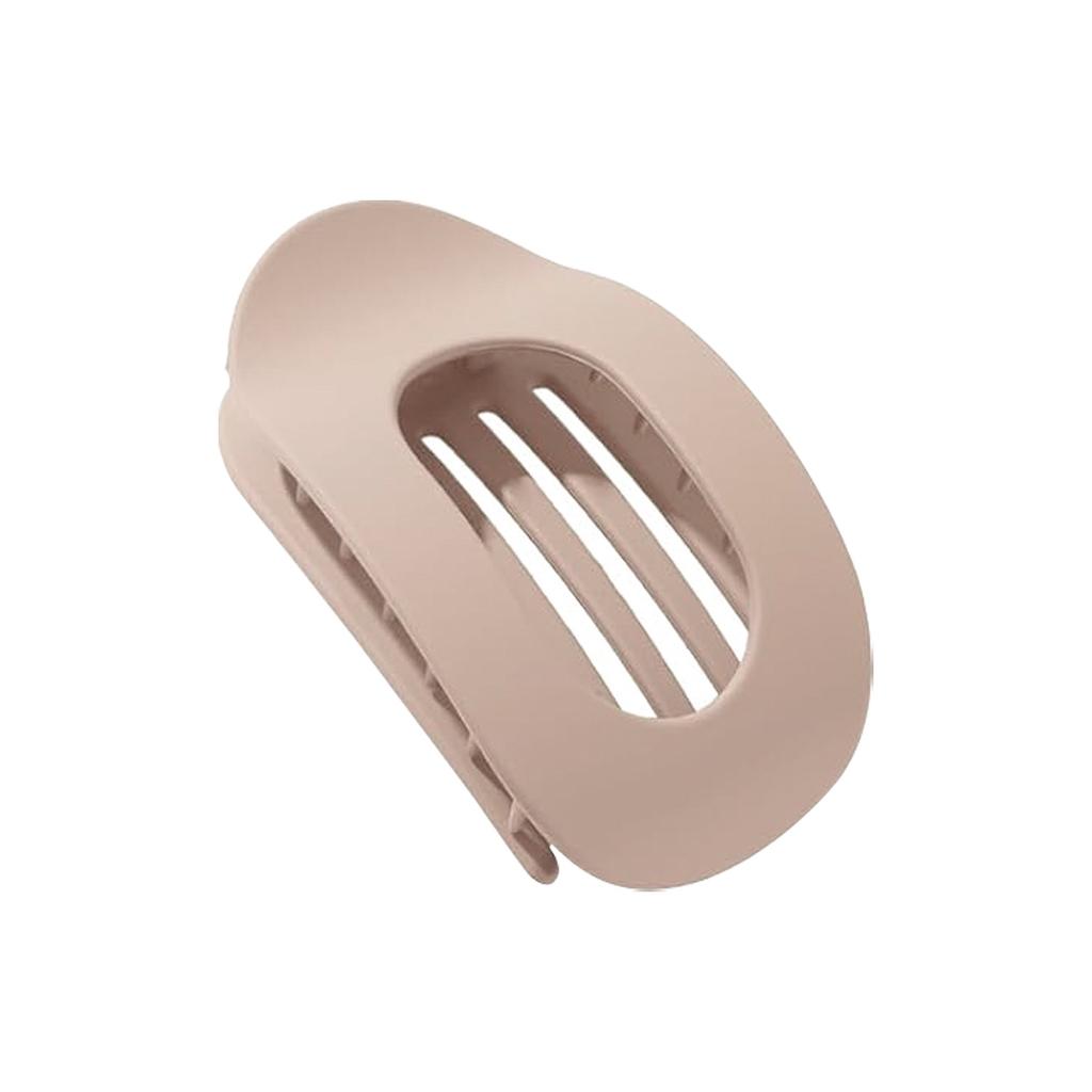 French Oval Hair Claw Clip for Women Leopard Matte Curved Flat Styling Barrettes Acrylic Lying Down Hair Accessories New Design