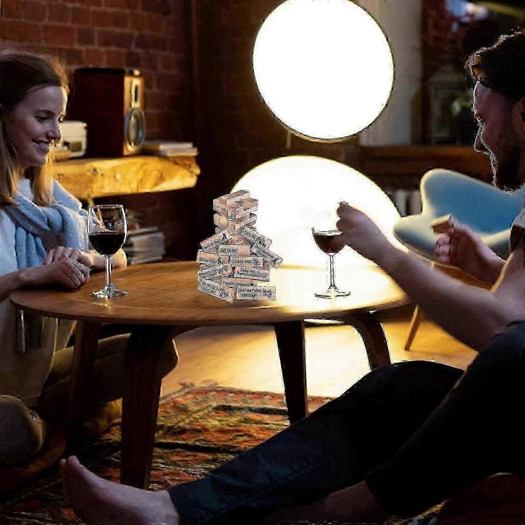 Stacking game for adults - romantic couple challenge