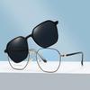Magnetic High Appearance Level All-Match Myopia Glasses Frame Polarized Sunglasses Car Clip Type Dazzling Sunglasses