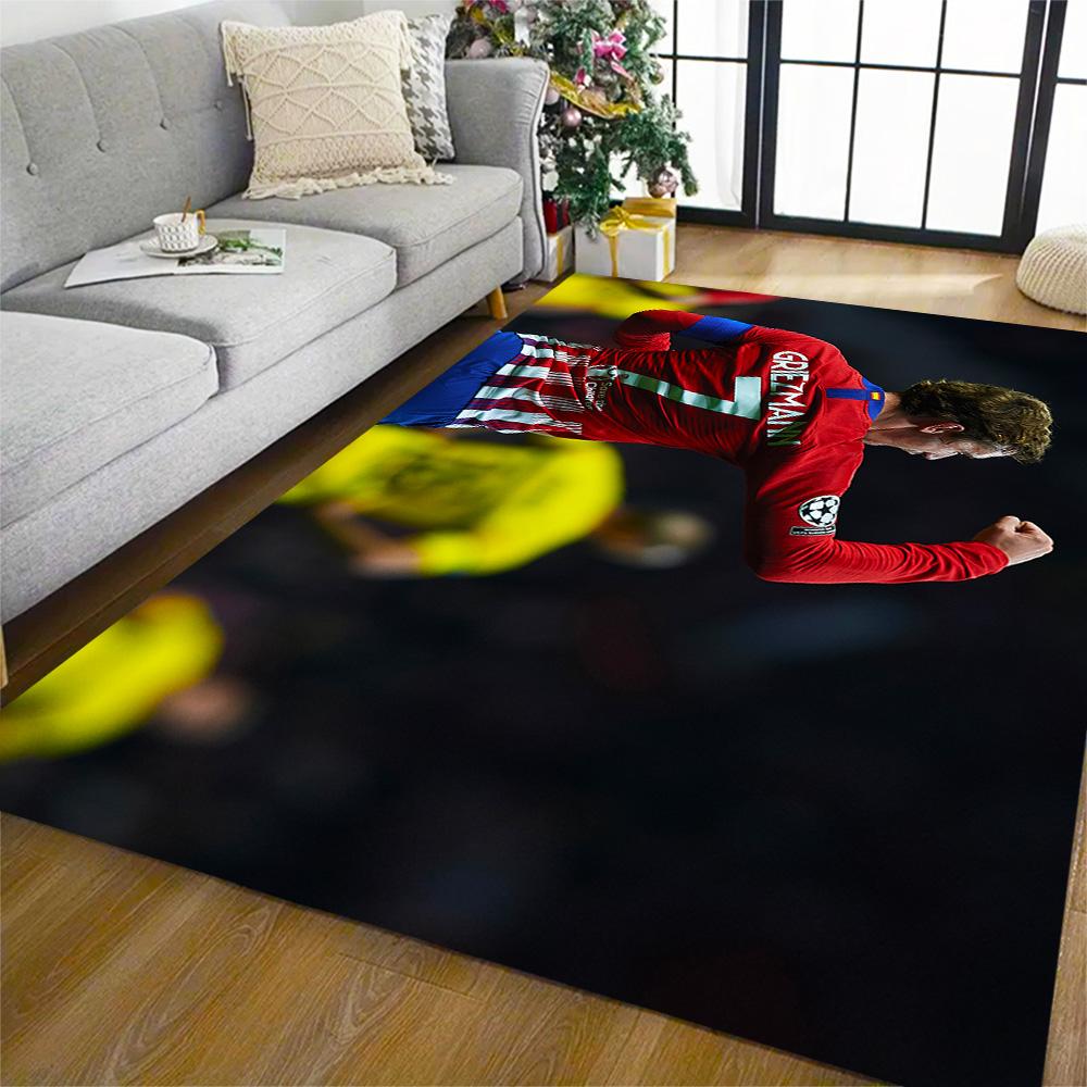 Atletico Madrid's Player Action Carpet Perfect for Decorate room Outdoor Hallway Bedrooms Anti-slip Rug Decorate Offices Best for Christmas