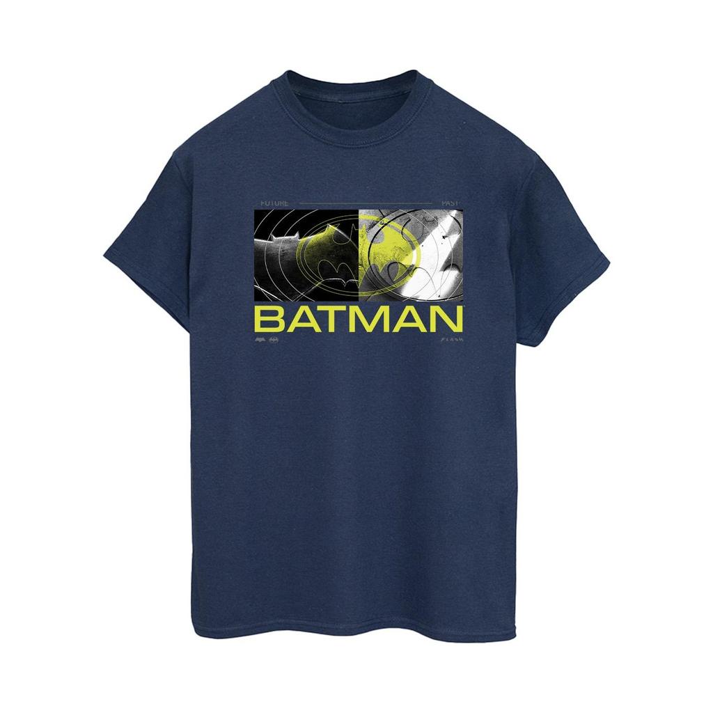 DC Comics Womens/Ladies The Flash Batman Future To Past Cotton Boyfriend T-Shirt