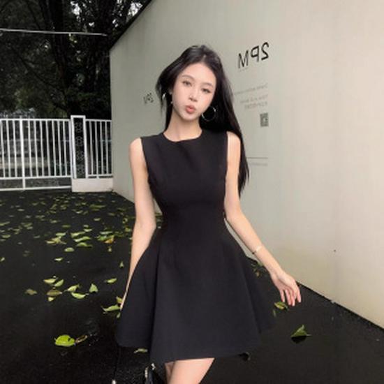 French Sleeveless A-Line White Summer Fairy Dress