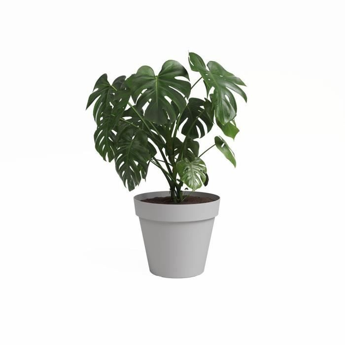 ARTEVASI Flower Pot CAPRI - 40 Ma - Light Grey - L40 X D40 X H34.7 Cm