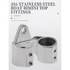 22mm 25mm Marine Boat Bimini Top Deck Hinge Mount Fitting 316 Stainless Steel Hardware Boat Accessories
