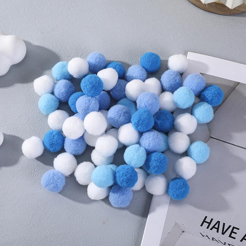 Kolorowe Wysokoelastyczne Poliestrowe Pompomy Akcesoria do Dekoracji Ubrań i Torebek DIY