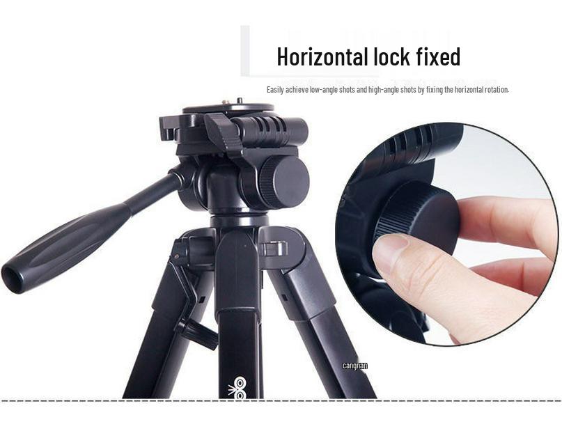 Aluminum Alloy DSLR Camera & Phone Tripod for Selfies, Videos, Photography, and Live Streaming.